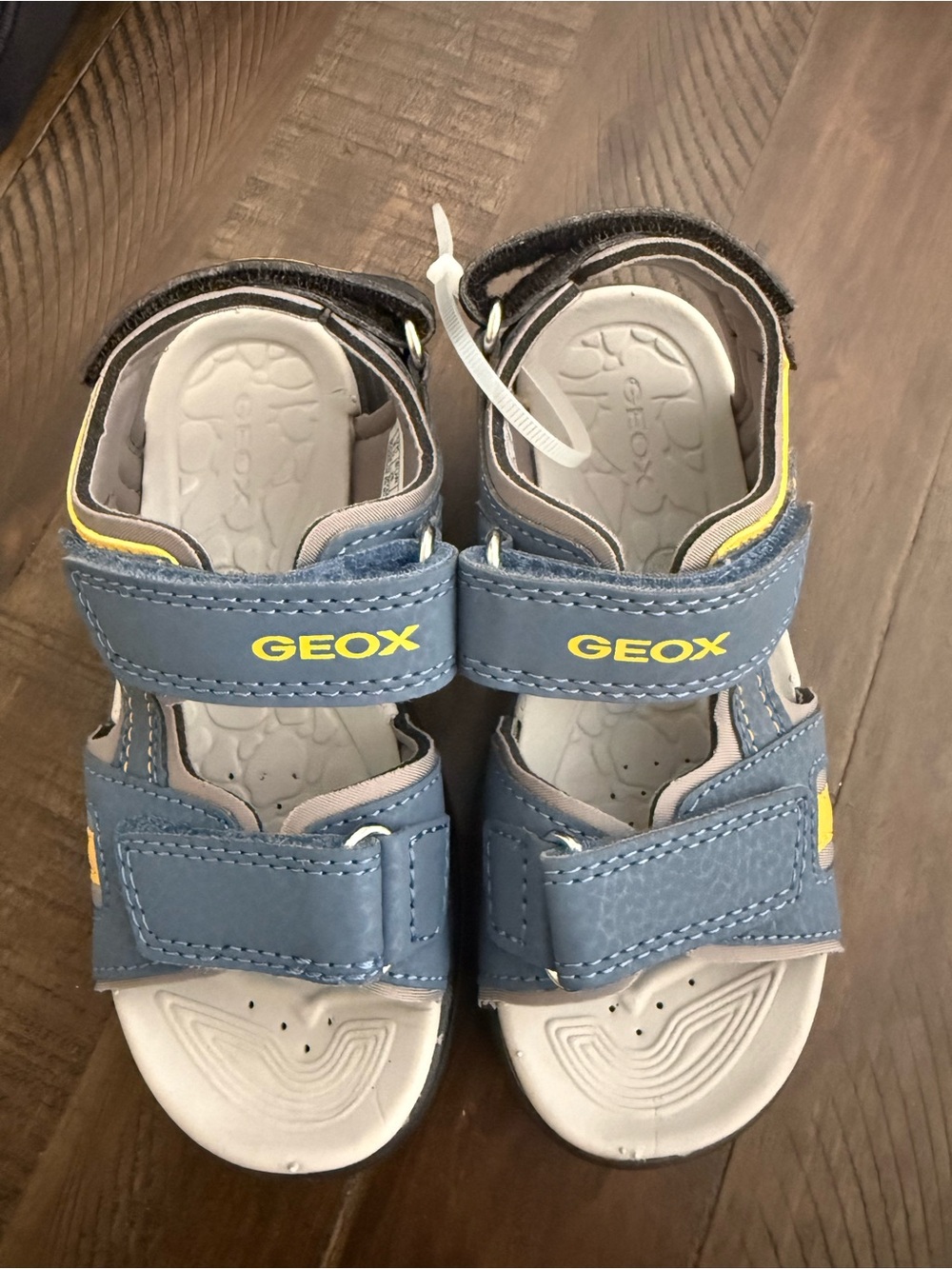 Geox Blue and Yellow Kids Open-Toe Sandals